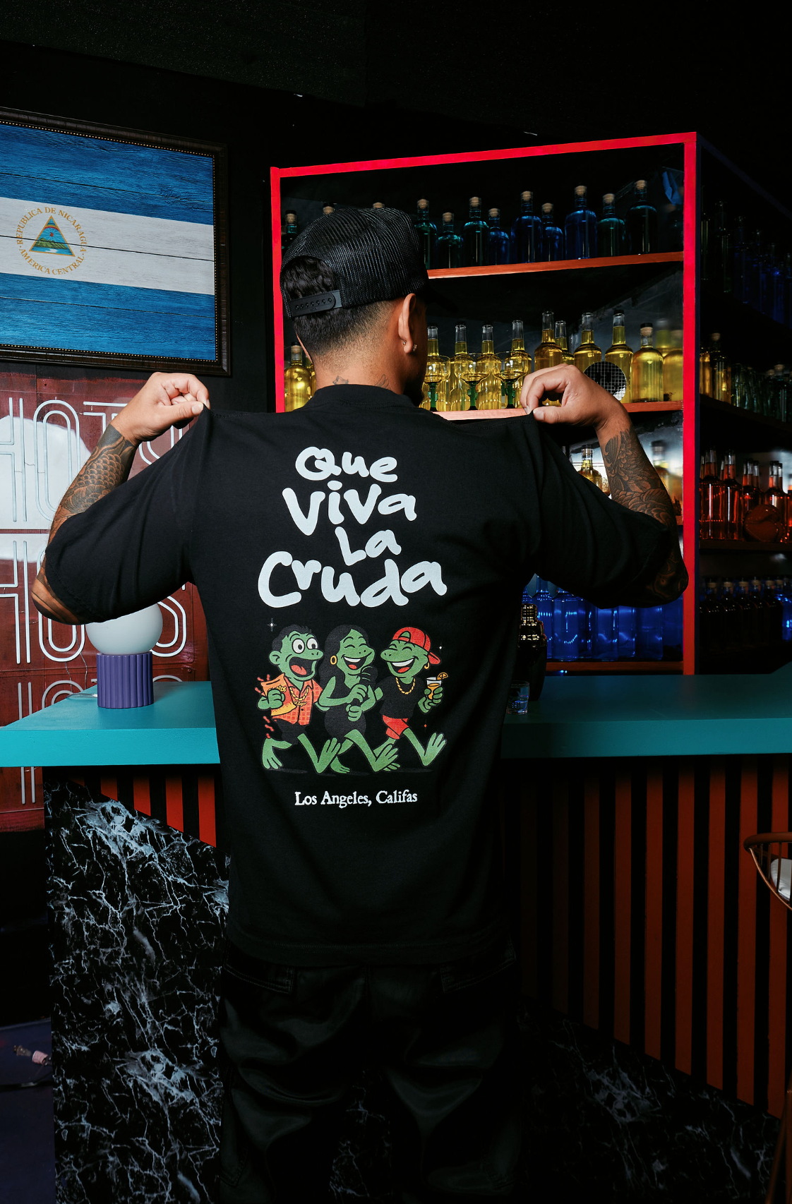 Viva La Cruda Tee (Black)